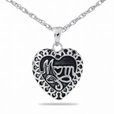 Mom Steel Pendant Cremation Chamber Jewelry Necklace