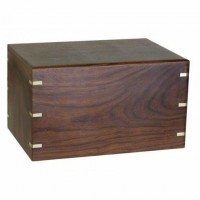Windsor Brass Wood Cremation Urn