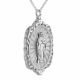 Mother Mary Silver Medallion Keepsake Cremation Jewelry -  - 44290