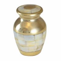 Mother of Pearl Keepsake Jewelry Cremation Urn