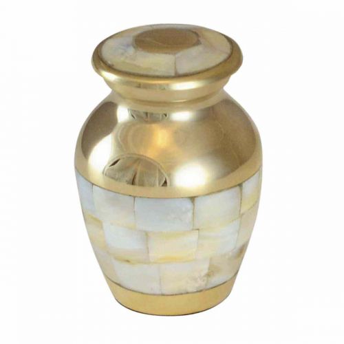 Mother of Pearl Keepsake Jewelry Cremation Urn -  - 22gg