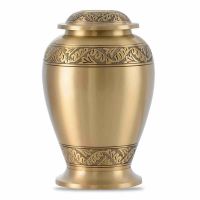 Pershing Feather Brass Cremation Urn