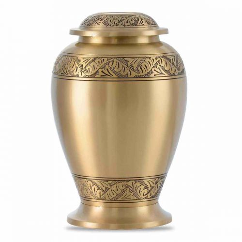 Pershing Feather Brass Cremation Urn -  - 98025
