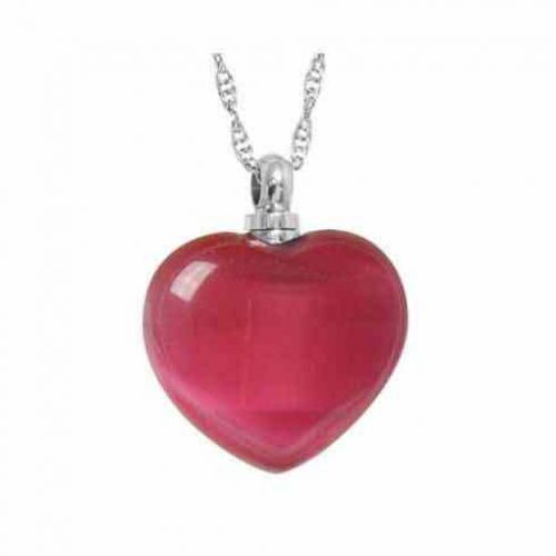 Pink Cat s Eye Necklace Keepsake Cremation Jewelry -  - 44101