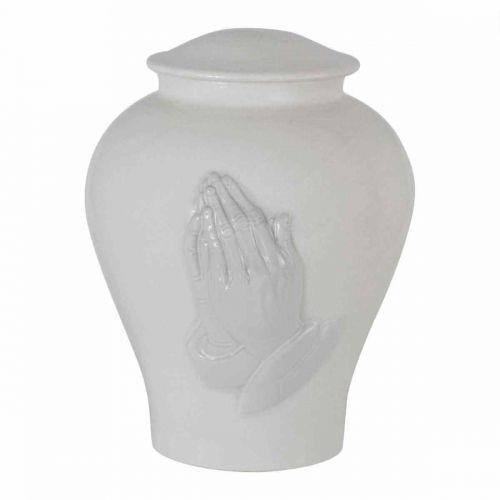 Praying Hands Ceramic Urn -  - 44284