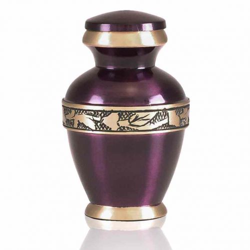 Royal Purple Cremation Urn Keepsake -  - 65009