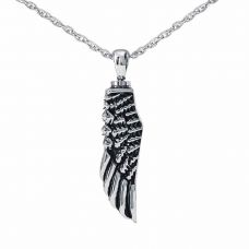Silver Angel's Wing Keepsake Urn