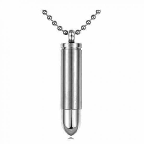 Cremation/Memorial Jewelry : Silver Tip Bullet Keepsake Cremation ...
