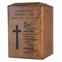 Spiritual Wooden Cremation Urn