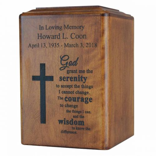 Spiritual Wooden Cremation Urn -  - 89721