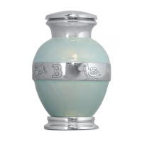 Protected Blue Infant Cremation Urn