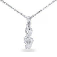Sweet Music Ash Steel Cremation Chamber Pendant Necklace