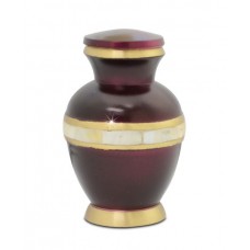 Burgundy Marble Elegance Keepsake Cremation Urn