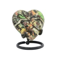 Camouflage Heart Keepsake Cremation Urn