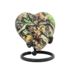 Camouflage Heart Keepsake Cremation Urn