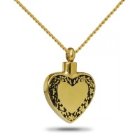 Loving Heart Gold Keepsake Cremation Urn
