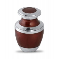 Red Plain Metal Keepsake Cremation Urn
