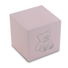 Pink Infant Teddy Cube Urn