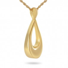 Tears Gold Steel Keepsake Cremation Urn