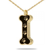 Dog Bone Gold Keepsake Cremation Urn