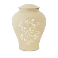 Spring Flower Ceramic Cremation Urn