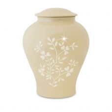 Spring Flower Ceramic Urn