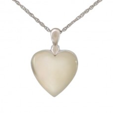 Mother of Pearl Heart Steel Keepsake Cremation Urn