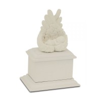 Heaven's Care White Unisex Baby Infant Cremation Urn