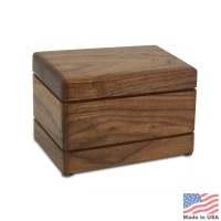 Whitney Walnut Pet Cremation Urn