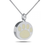 Paw Print Cremation Urn Pendant