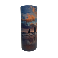 Rocks in Water Cylinder Cremation Urn