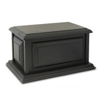 Montgomery Black Wood Cremation Urn