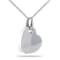 Love Heart Silver Keepsake Cremation Urn