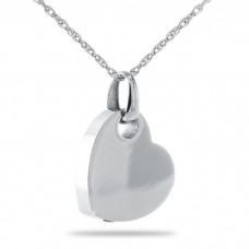 Love Heart Silver Keepsake Cremation Urn