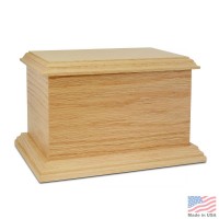 Rainier Oak Wood Cremation Urn