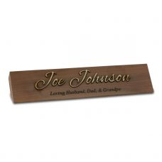 Custom 3D Wood Nameplate - 10 inches