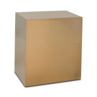 Elias Urn Gold Box/Cube Seamless Sheet Metal Cremation Urn