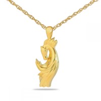 Spirit Horse Solid Gold Keepsake Cremation Urn