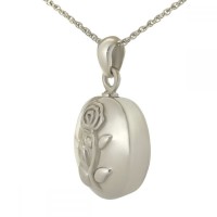 Ash Rose Steel Pendant Cremation Urn