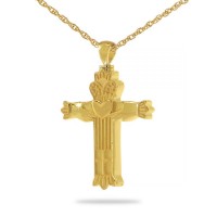 Claddagh Cross Gold Steel Keepsake Cremation Urn