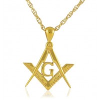 Masonic Gold Steel Keepsake Cremation Urn