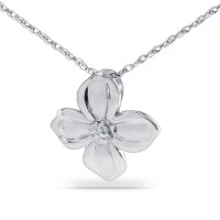 Simple Flower Steel Keepsake Cremation Urn
