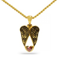 Winged Red Heart Keepsake Cremation Urn