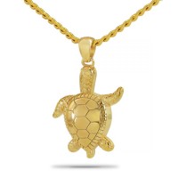 Turtle Gold Steel Keepsake Cremation Urn
