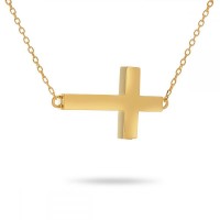 Comfort Cross Gold Steel Keepsake Cremation Urn