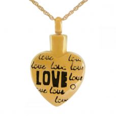 Continuous Love Solid Gold Pendant