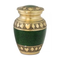 Green Poker Keepsake Cremation Urn