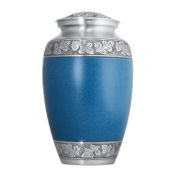 Timeless Blue Towan Brass Cremation Urn