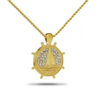10K Love Of The Sea Solid Gold Keepsake Cremation Urn