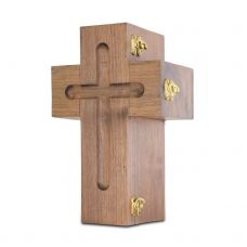 Wooden Cross Urn